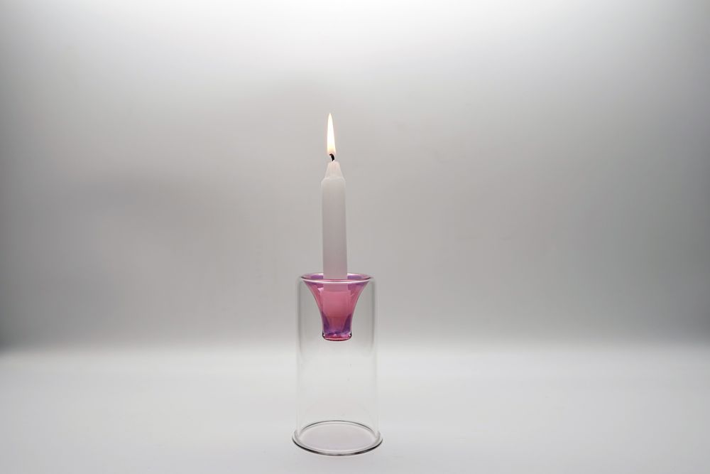Candlesticks and candle holders - Tharros Pink Set - KANZ