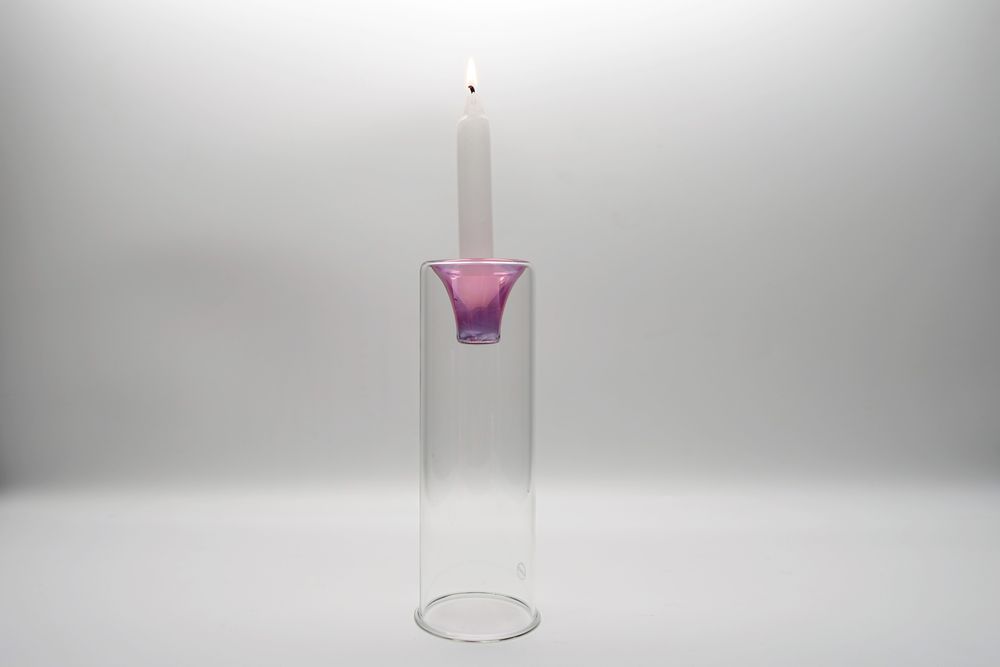 Candlesticks and candle holders - Tharros Pink Set - KANZ