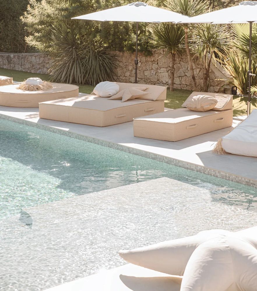 Transats - Bain de soleil 1 place effet raphia - MX HOME