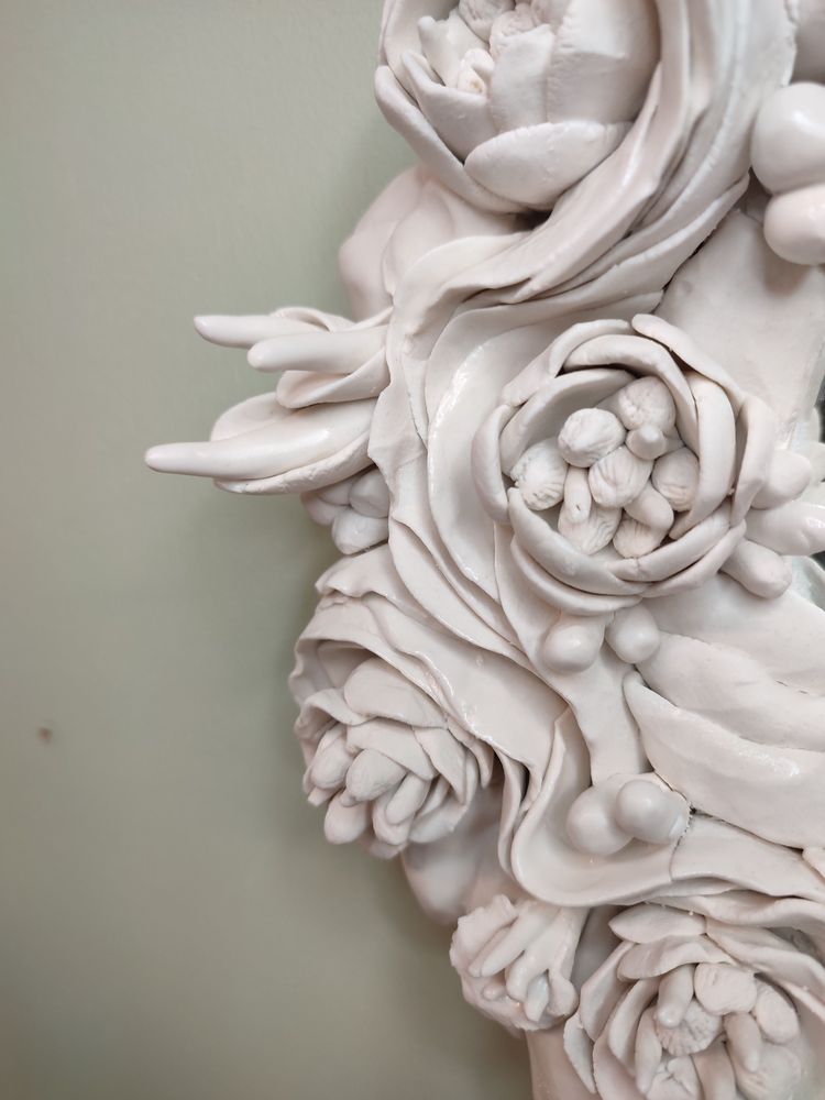 Mirrors - MIRROR\" ECLOSION\” in porcelain - SOPHIE LULINE CÉRAMISTE