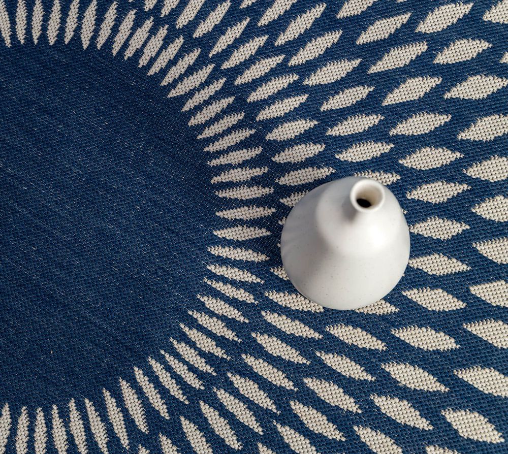 Other caperts - ILLUSION round rug - Midnight blue - AFK LIVING DESIGNER RUGS