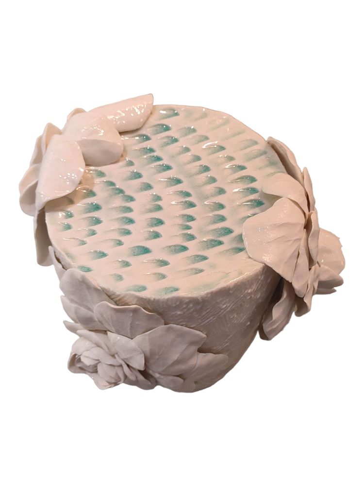 Ceramic - WHITE PORCELAIN SCULPTURE\" JUNGLE\ " - SOPHIE LULINE CÉRAMISTE