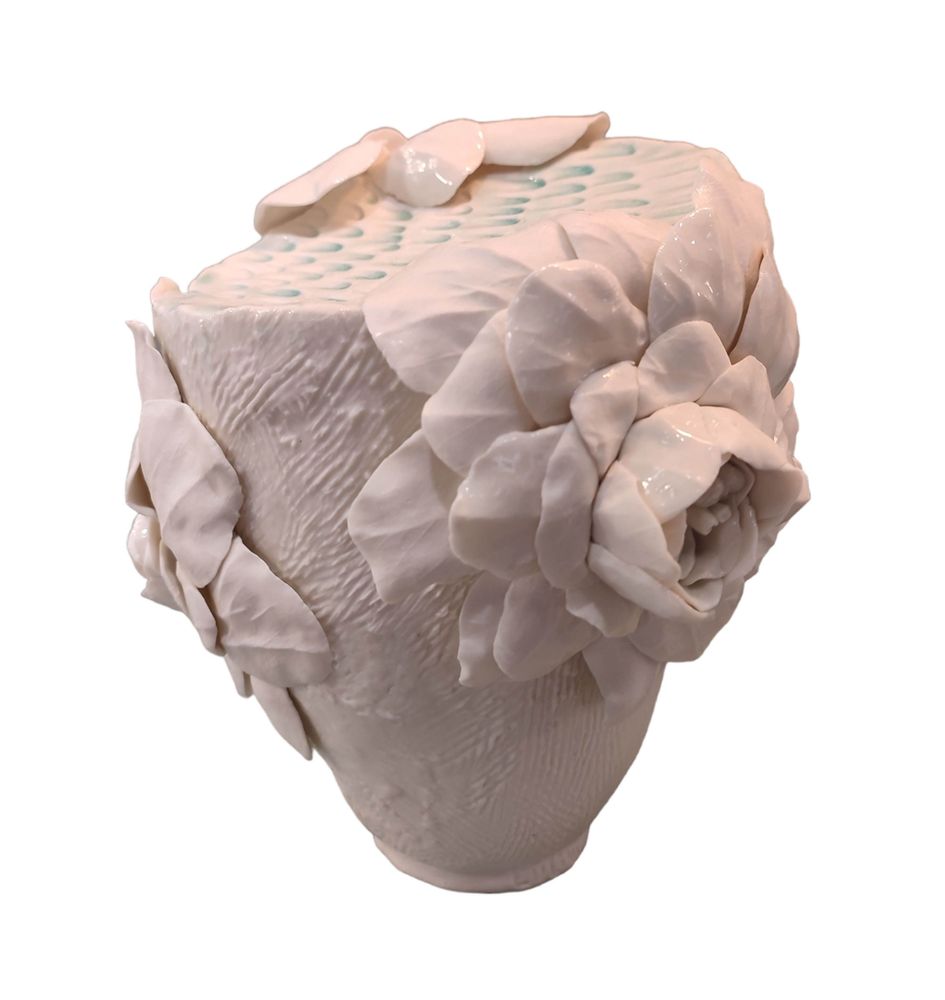 Ceramic - WHITE PORCELAIN SCULPTURE\" JUNGLE\ " - SOPHIE LULINE CÉRAMISTE