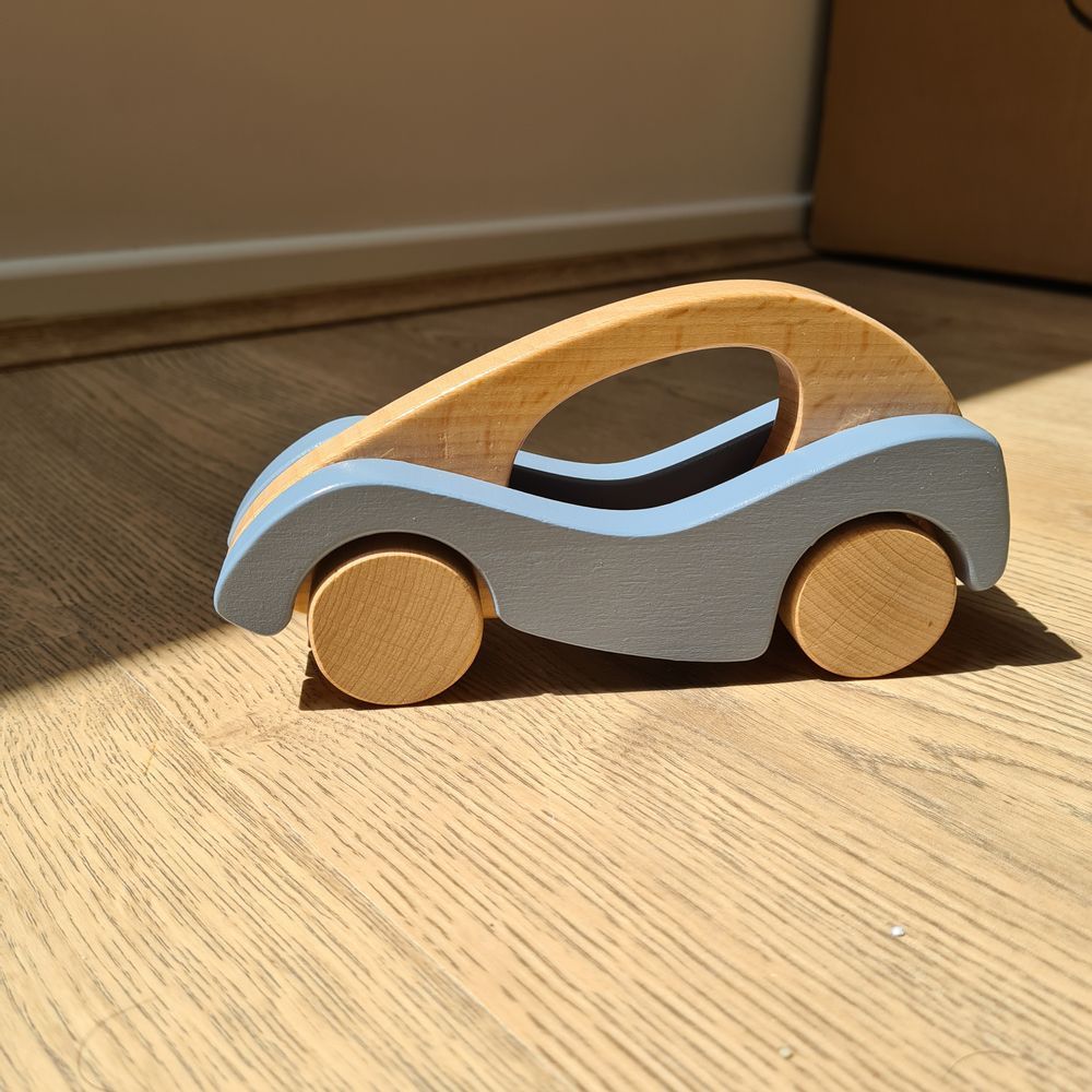 Jouets enfants - 511098 - VOITURE DE COURSE EN BOIS - EGMONT TOYS