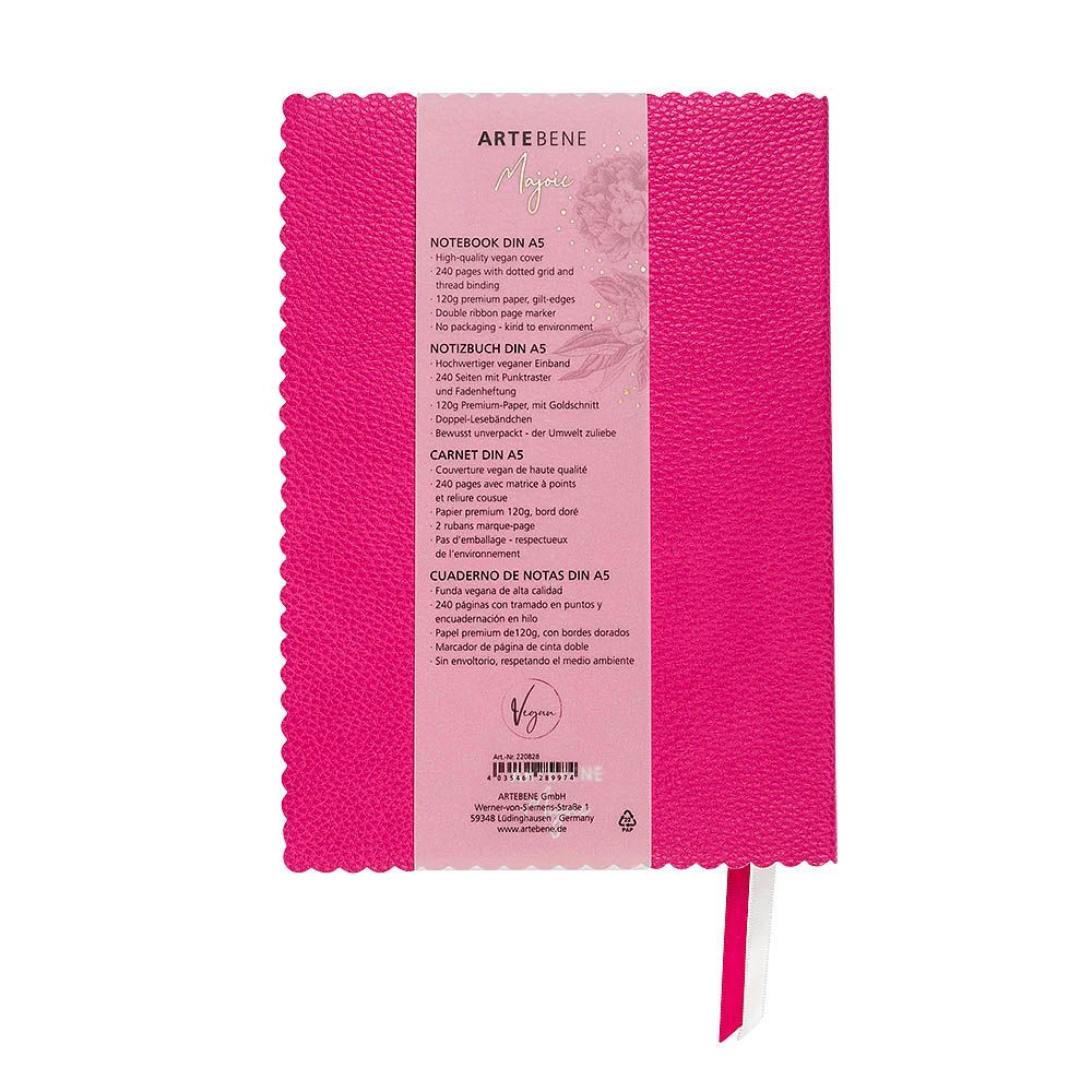 Papeterie bureau - Carnet MAJOIE A5 - Think pink - ARTEBENE