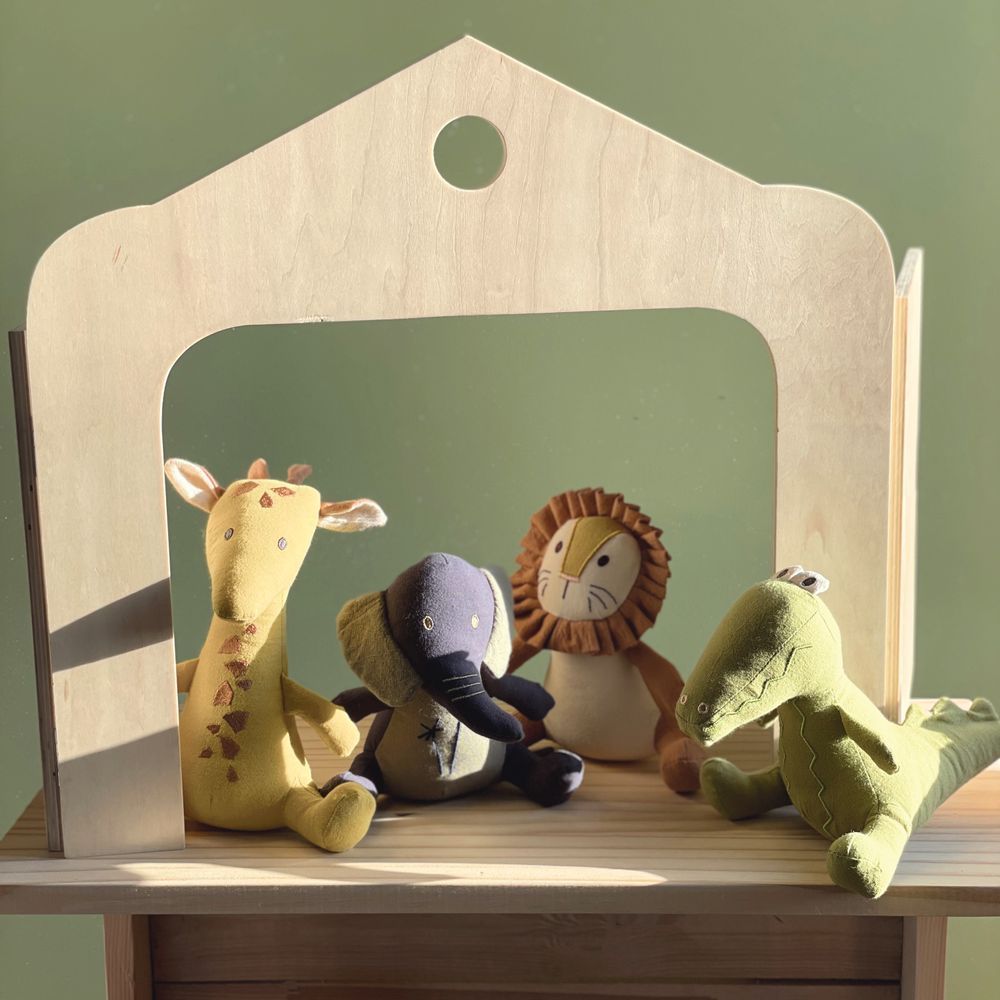 Jouets enfants - 130553 / 130556 - PELUCHES ANIMAUX AFRIQUE - EGMONT TOYS