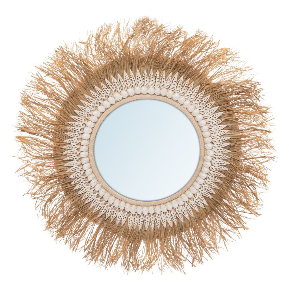 Miroirs - Le Miroir Raffia Ginger - Naturel - BAZAR BIZAR LIVING