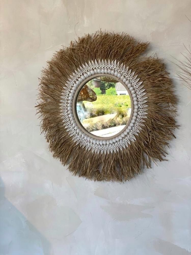 Miroirs - Le Miroir Raffia Ginger - Naturel - BAZAR BIZAR LIVING