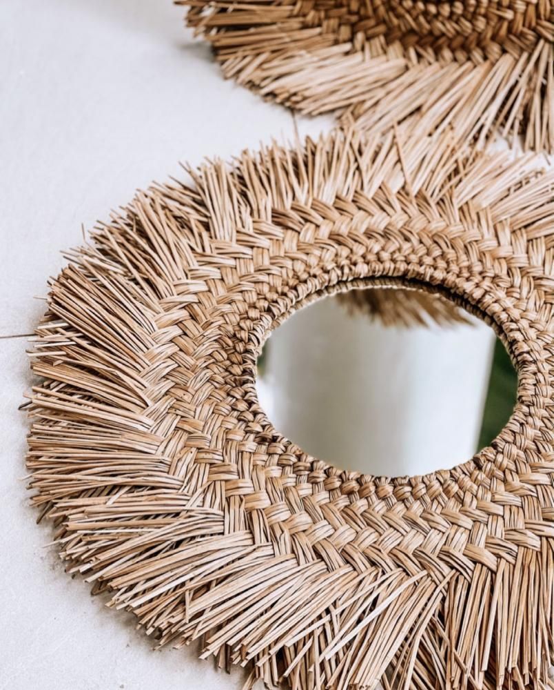 Miroirs - Le Miroir Rotan - Naturel - M - BAZAR BIZAR LIVING