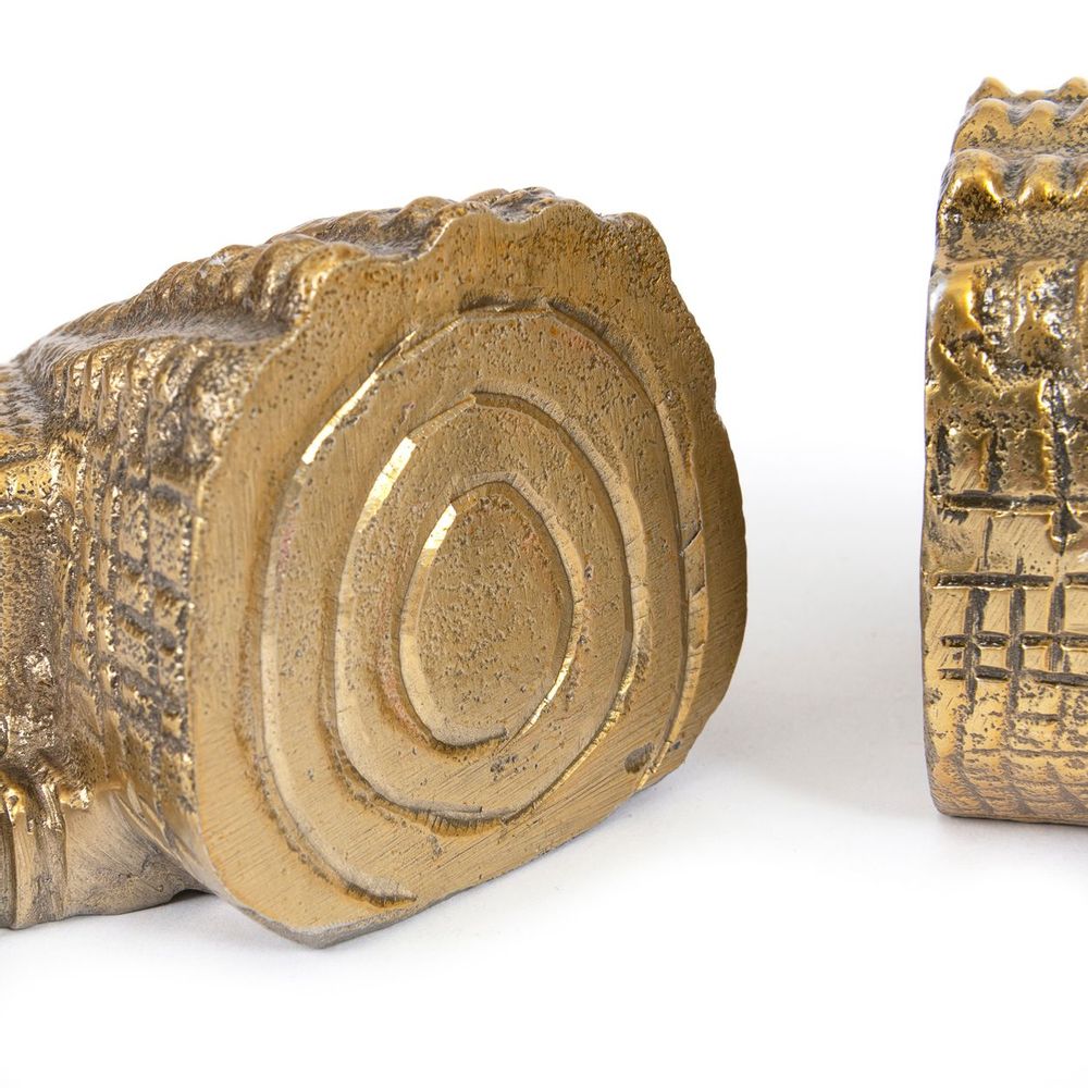 Sculptures, statuettes et miniatures - Les Supports de Livres Crocodile - Laiton - BAZAR BIZAR LIVING