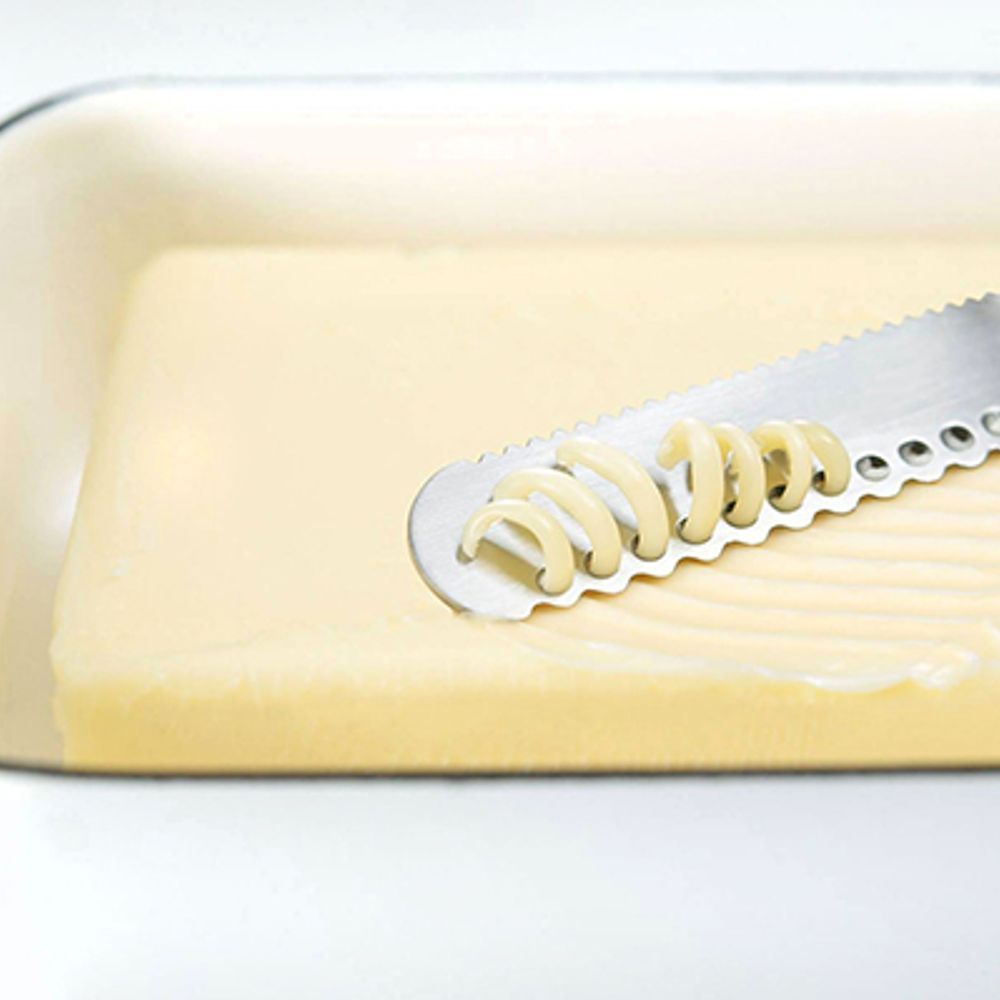 Ustensiles de cuisine - Couteau à beurre Nulu en acier inoxydable - collection EAtoCO / YOSHIKAWA - ABINGPLUS