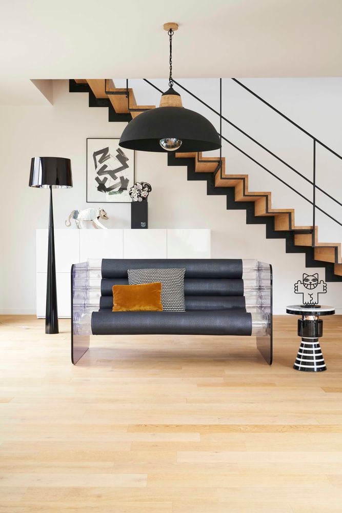 Canapés - MW02| Canapé parois PMMA gris & fourreaux Soshagro anthracites - MW Exclusive - MW DESIGNER FURNITURE