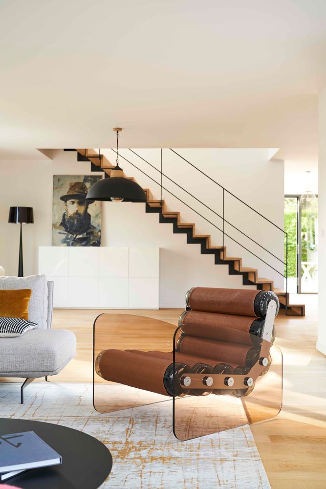 Fauteuils de jardin - MW03| Fauteuil parois en PMMA bronze & fourreaux Soshagro bruns - MW Exclusive - MW DESIGNER FURNITURE
