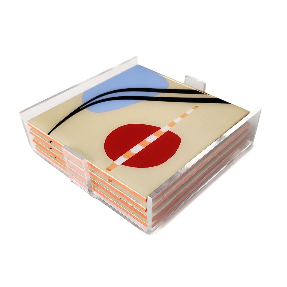 Cadeaux - SET DE DESSOUS DE VERRE — MONTI - 204 HAUS CRAFTERS