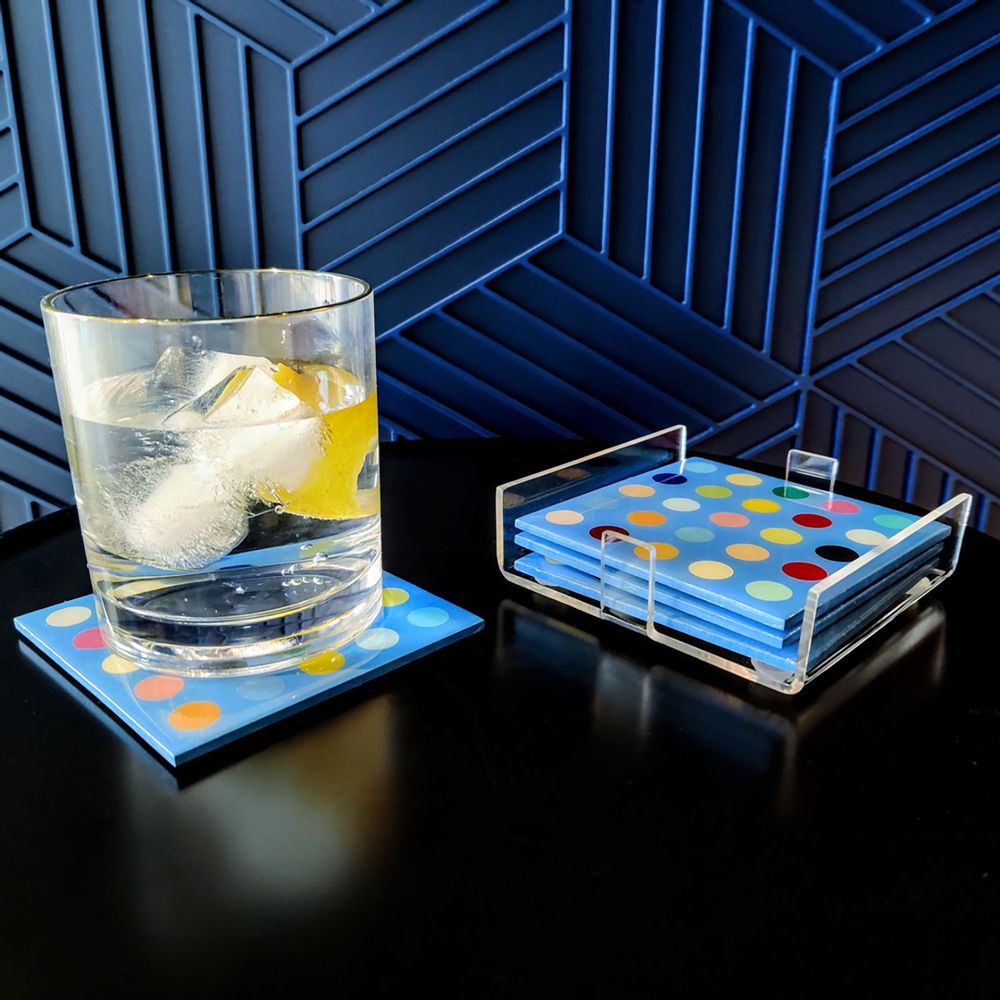 Cadeaux - SET DE DESSOUS DE VERRE — SÉRIE PALLADIUM - 204 HAUS CRAFTERS