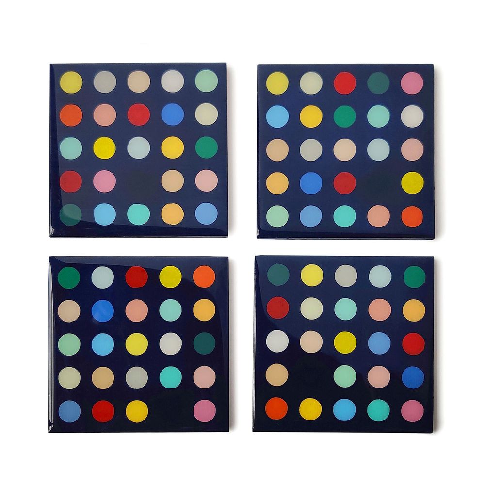 Cadeaux - SET DE DESSOUS DE VERRE — SÉRIE PALLADIUM - 204 HAUS CRAFTERS