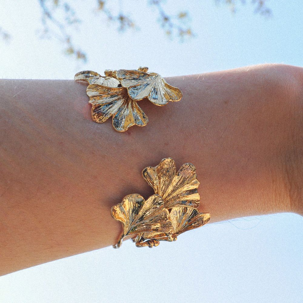 Bijoux - Bracelet double GinTao doré or fin - LOTTA DJOSSOU
