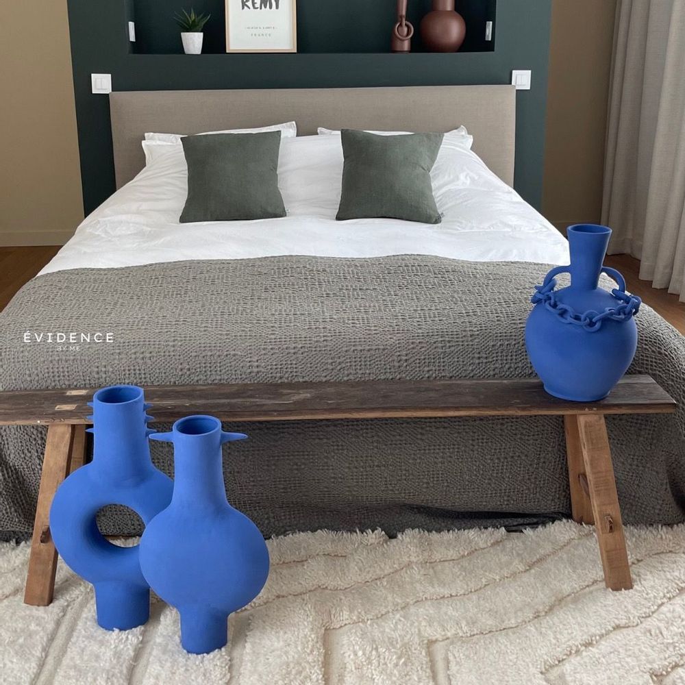 Objets de décoration - POTERIE / VASE / BLEU MAJORELLE - MAISON EVIDENCE