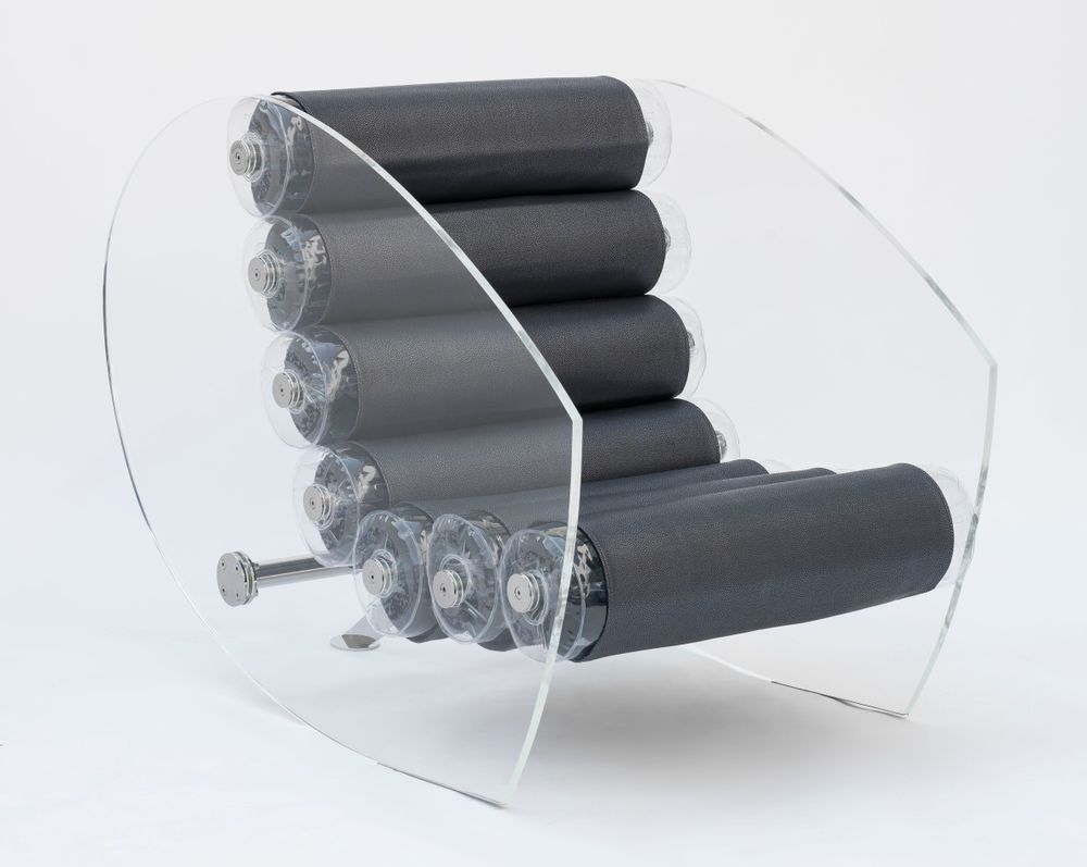 Armchairs - MW05| Armchair with transparent glass walls & Anthracite Runner armchairs - MW Exclusive - MW DESIGNER FURNITURE