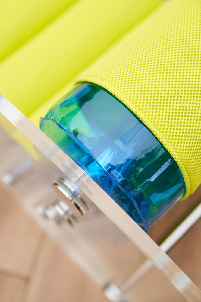 Lawn armchairs - MW05| Armchair with transparent PMMA walls & yellow Runner covers - MW Exclusive - MW DESIGNER FURNITURE