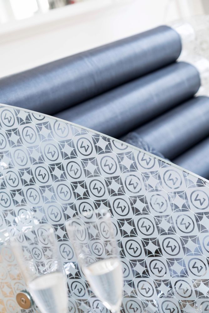 Sofas - MW05 Patterne Special Edition|Soshagro anthracite sofa with sandblasted glass walls & covers - MW Exclusive - KUUMO DESIGN