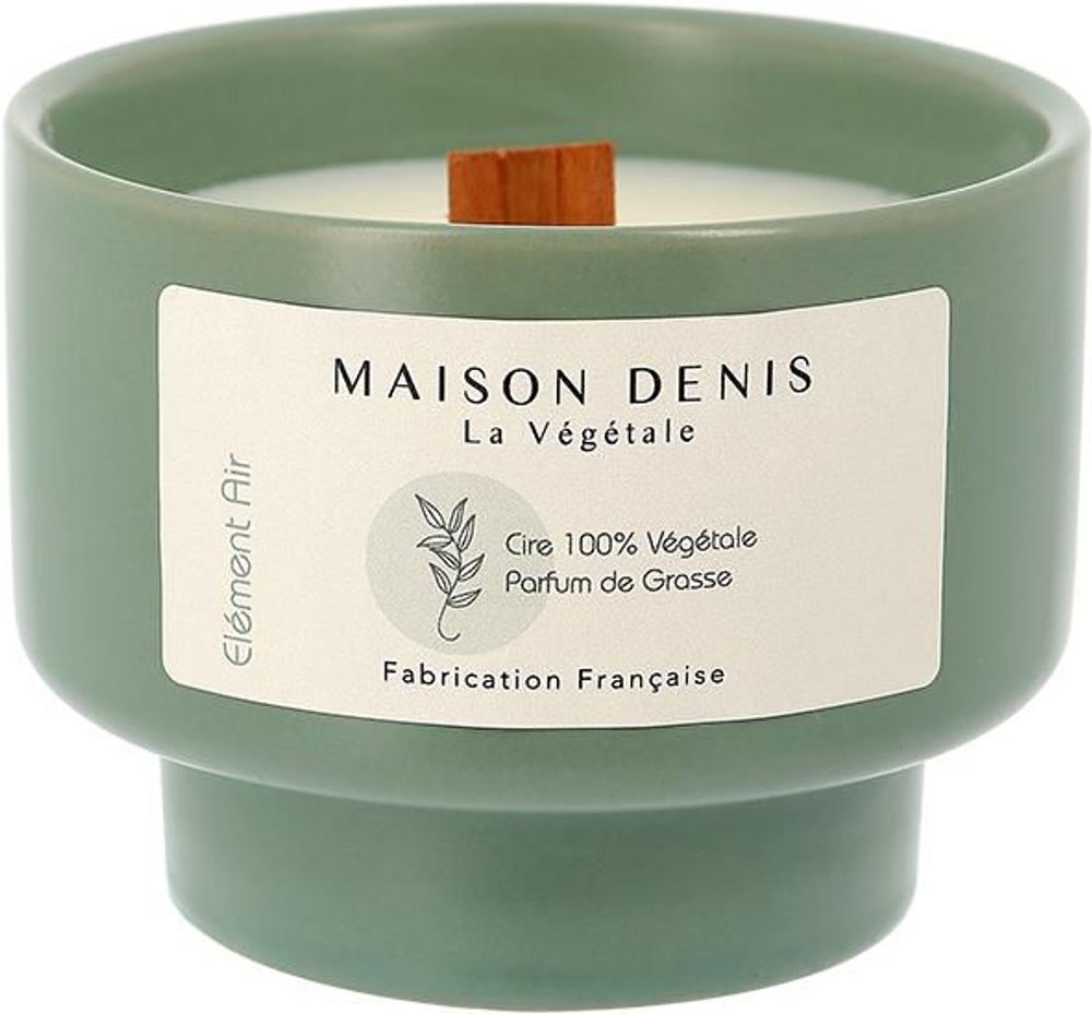 Objets de décoration - Bougie Parfumée cire 100% végétale mèche bois. - L'ATELIER DENIS