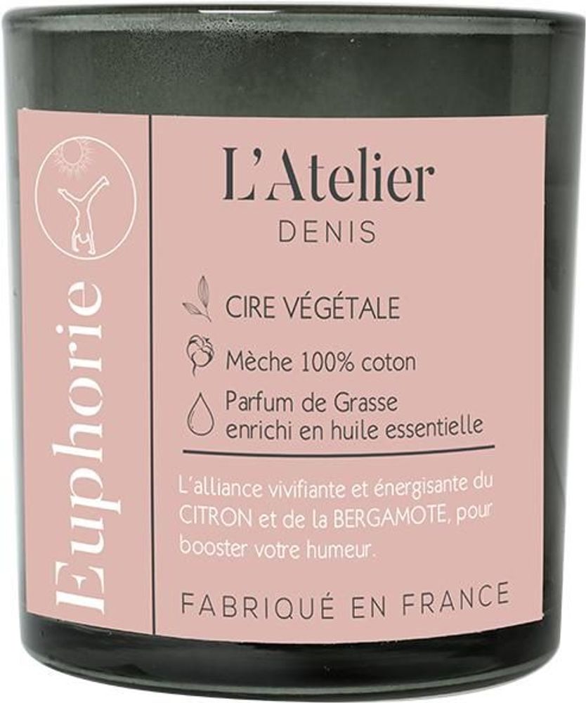 Decorative objects - L'Atelier Denis - EUPHORIE: 100% vegetable wax scented candle 150g - 30H - L'ATELIER DENIS