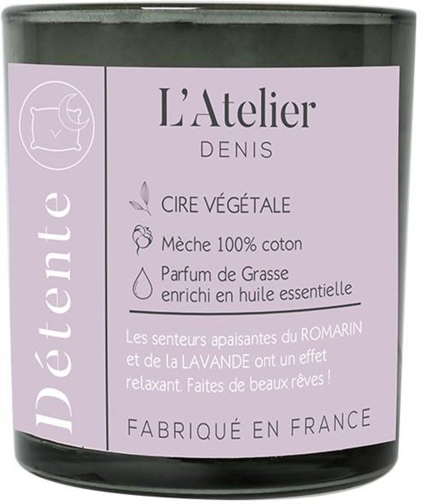 Decorative objects - L'Atelier Denis — DETENTE: 100% vegetable wax scented candle 300g - 50H - L'ATELIER DENIS
