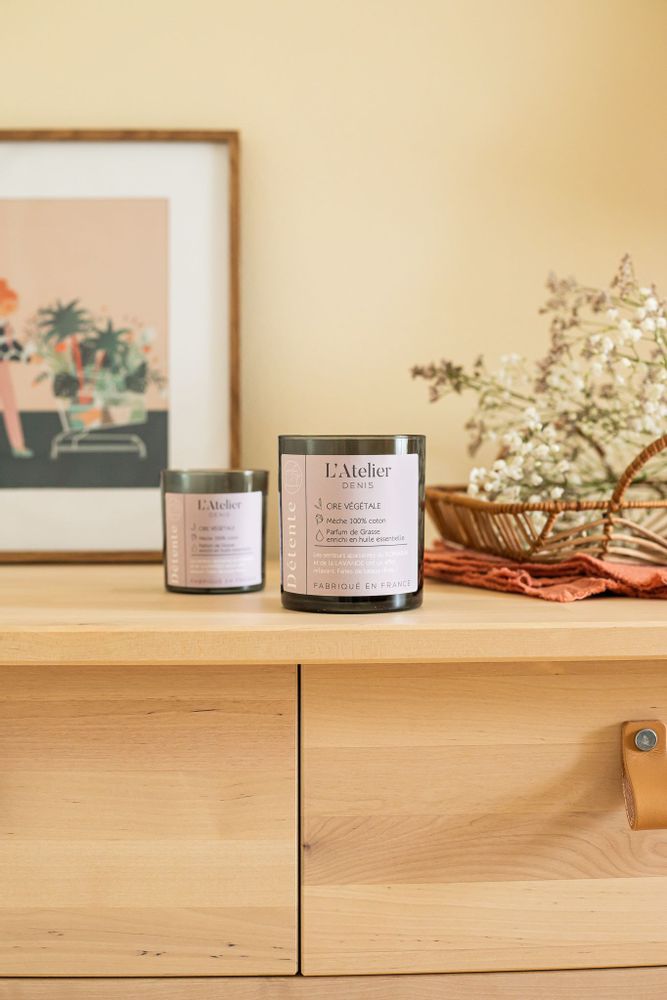 Decorative objects - L'Atelier Denis — DETENTE: 100% vegetable wax scented candle 300g - 50H - L'ATELIER DENIS