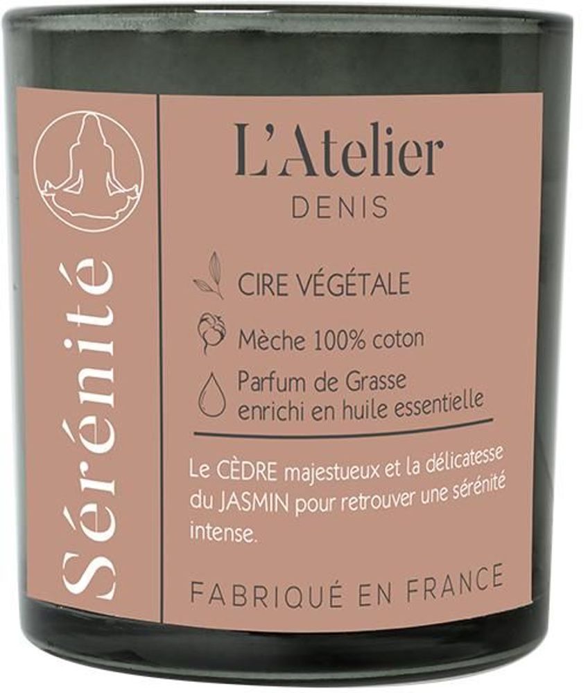 Decorative objects - L'Atelier Denis - SERENITE: 100% vegetable wax scented candle 300g - 50H - L'ATELIER DENIS