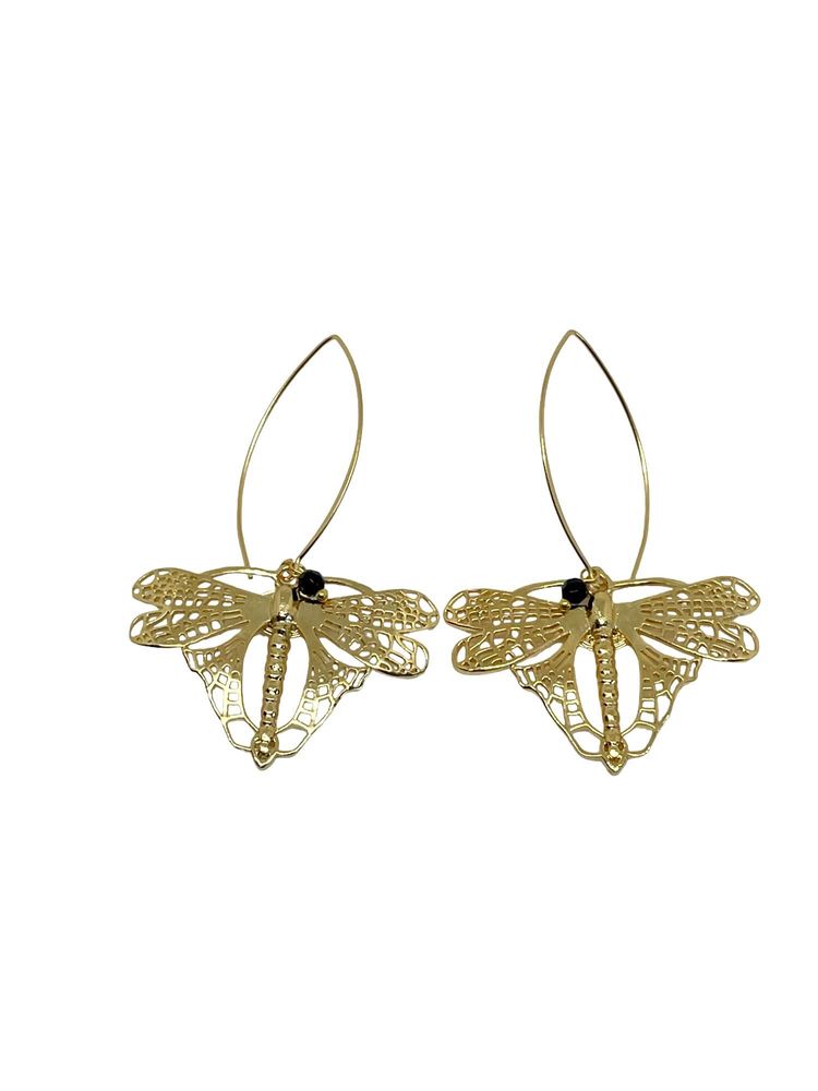 Bijoux - Boucles d'oreille Libellule - LOTTA DJOSSOU