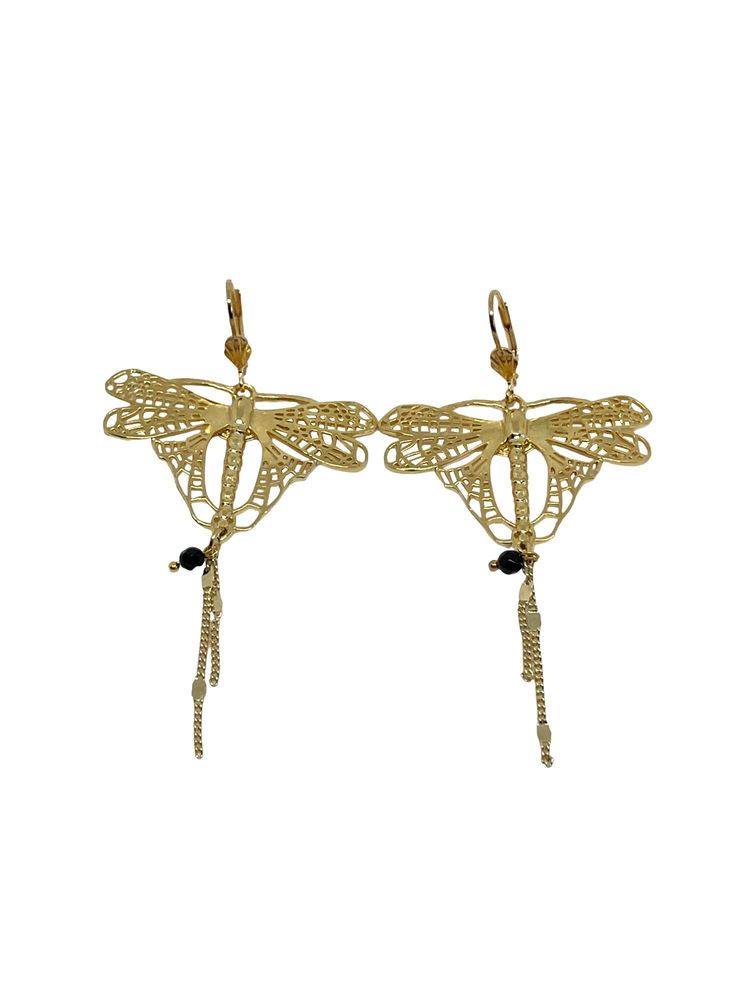 Bijoux - Boucles d'oreille Libellule - LOTTA DJOSSOU