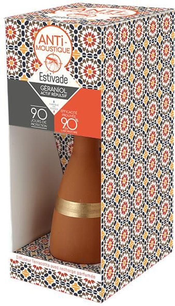 Outdoor decorative accessories - ESTIVADE: Fragrant terracotta bouquet with 200 ml refill - L'ATELIER DENIS