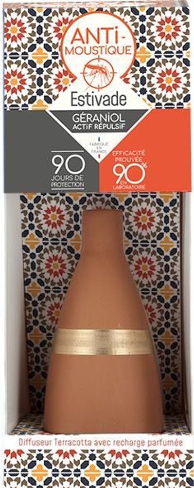 Outdoor decorative accessories - ESTIVADE: Fragrant terracotta bouquet with 200 ml refill - L'ATELIER DENIS