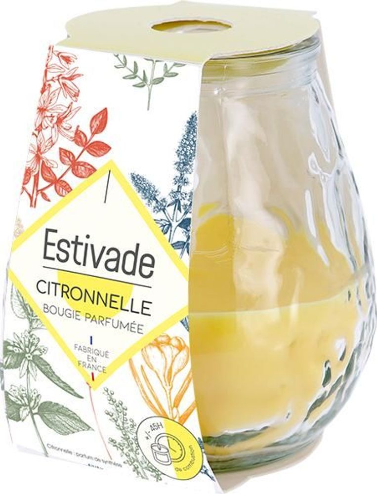 Accessoires de déco extérieure - ESTIVADE - Bougie Citronnelle Low Boy - 200g - L'ATELIER DENIS
