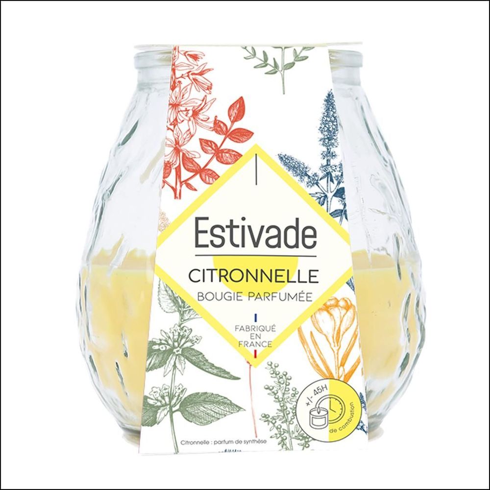 Accessoires de déco extérieure - ESTIVADE - Bougie Citronnelle Low Boy - 200g - L'ATELIER DENIS