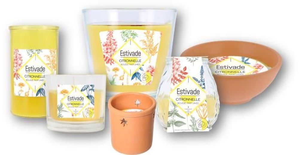Accessoires de déco extérieure - ESTIVADE - Bougie Citronnelle Low Boy - 200g - L'ATELIER DENIS