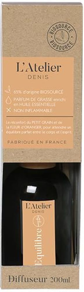 Objets de décoration - L'Atelier Denis - EQUILIBRE : Diffuseur Parfum 200ml – Fabriqué en France - L'ATELIER DENIS