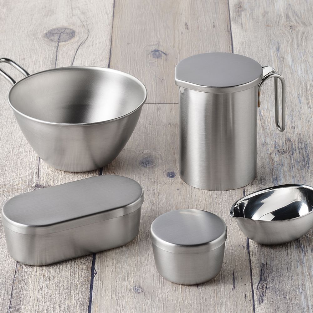 Kitchen utensils - 500 ml stainless steel bowl with handle - And/YOSHIKAWA collection - ABINGPLUS