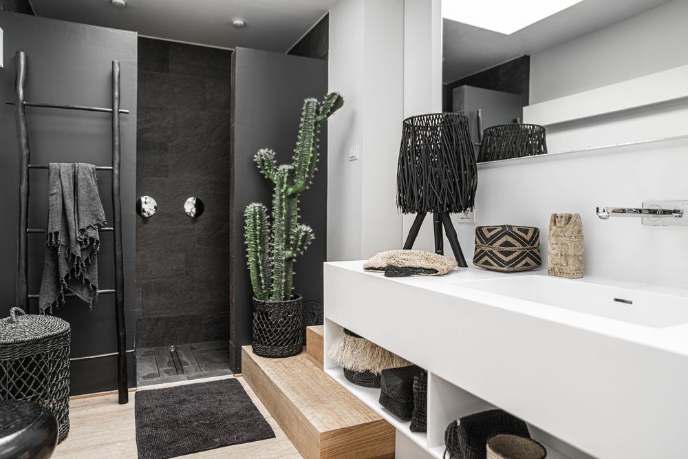 Boîtes de rangement  - Les Paniers Aloha - Noir Naturel - Lot de 3 - BAZAR BIZAR LIVING