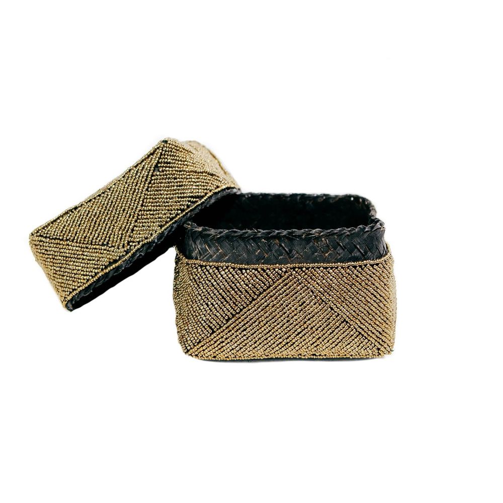 Coffrets et boîtes - Le Panier En Perles - Or - Lot de 3 - BAZAR BIZAR LIVING