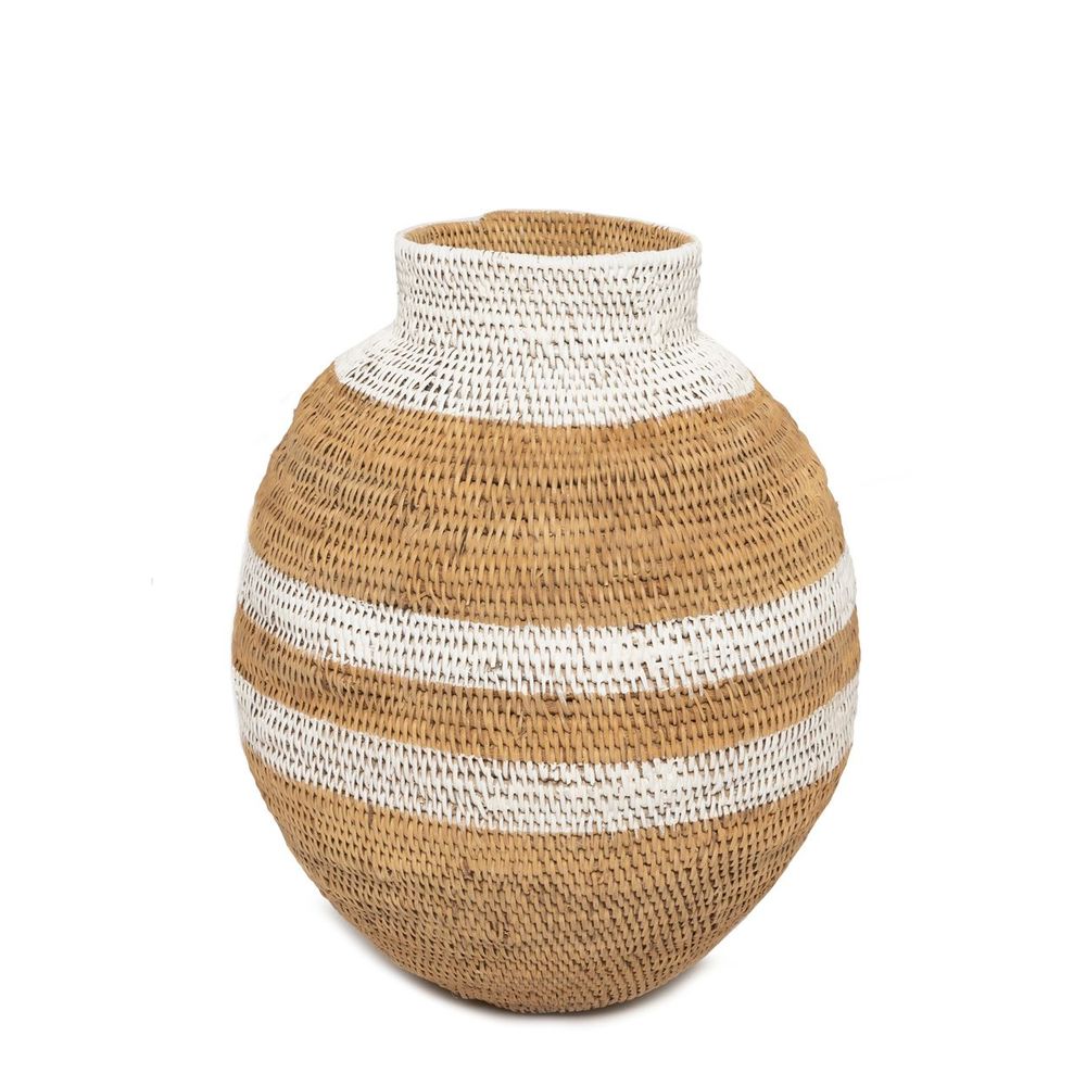 Decorative objects - The Buhera Basket - Natural White - 60 - BAZAR BIZAR LIVING