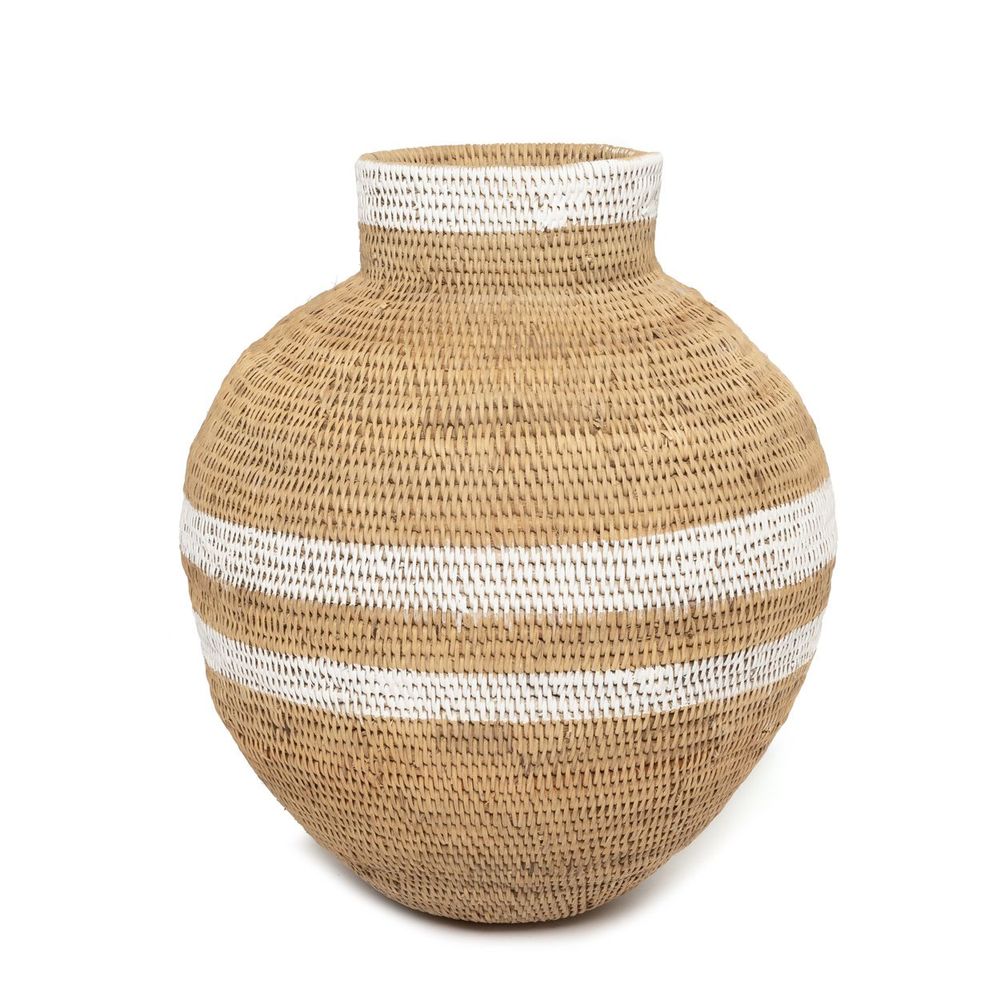 Decorative objects - The Buhera Basket - Natural White - 70 - BAZAR BIZAR LIVING