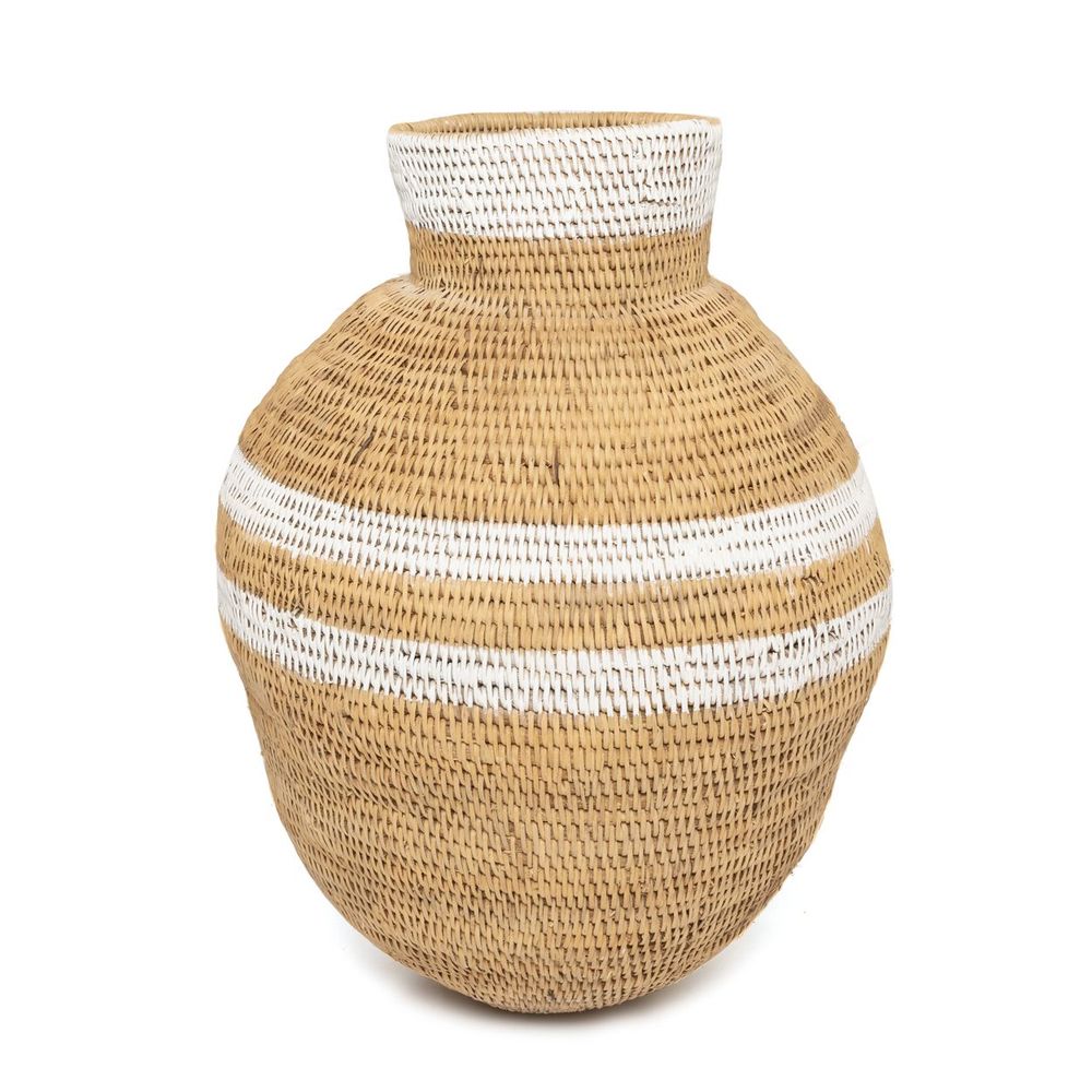 Decorative objects - The Buhera Basket - Natural White - 80 - BAZAR BIZAR LIVING