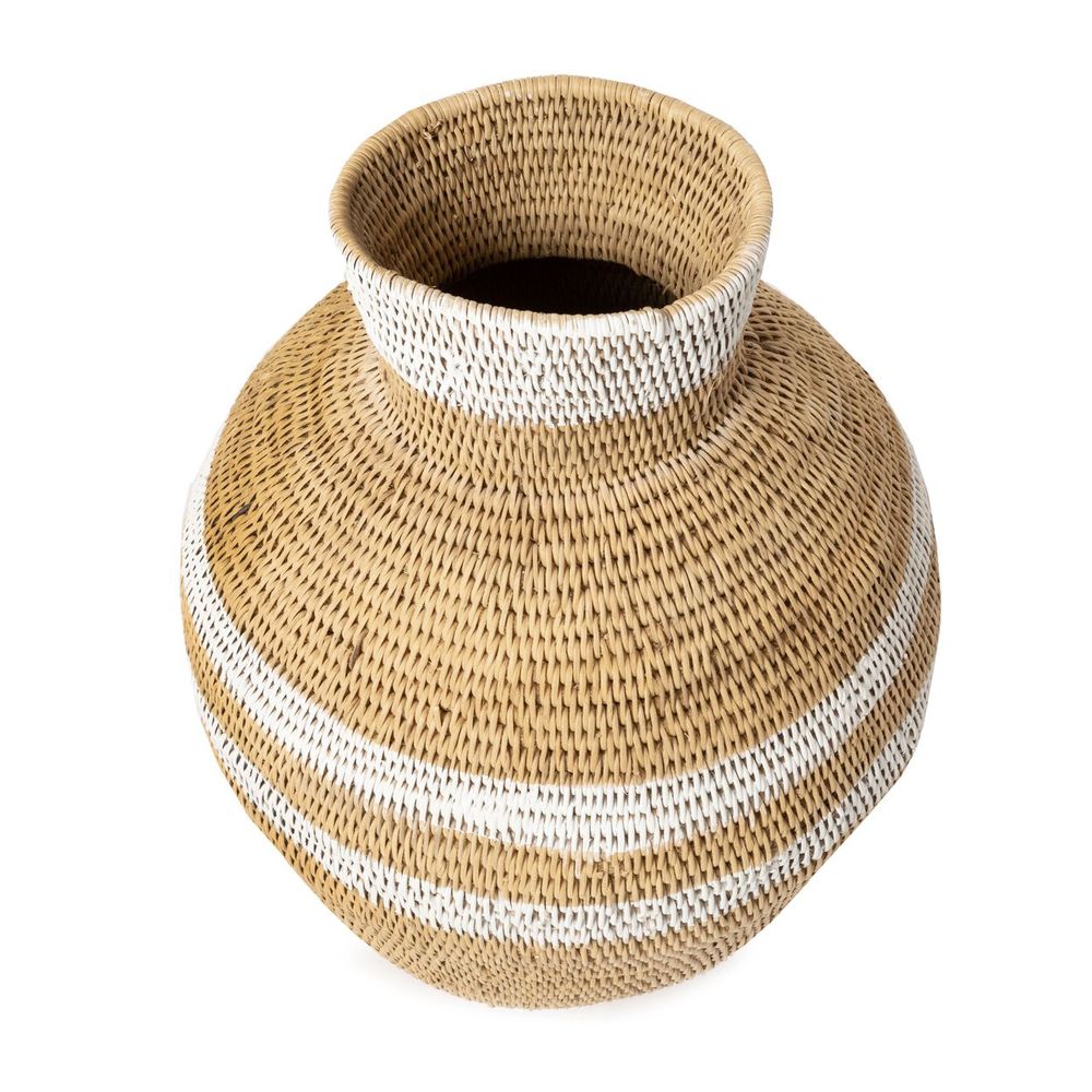 Decorative objects - The Buhera Basket - Natural White - 80 - BAZAR BIZAR LIVING