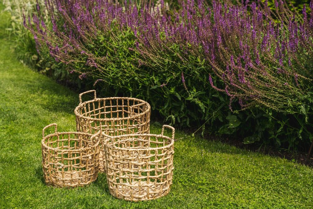 Caskets and boxes - The Cua Dai Basket - Natural - Small - BAZAR BIZAR LIVING