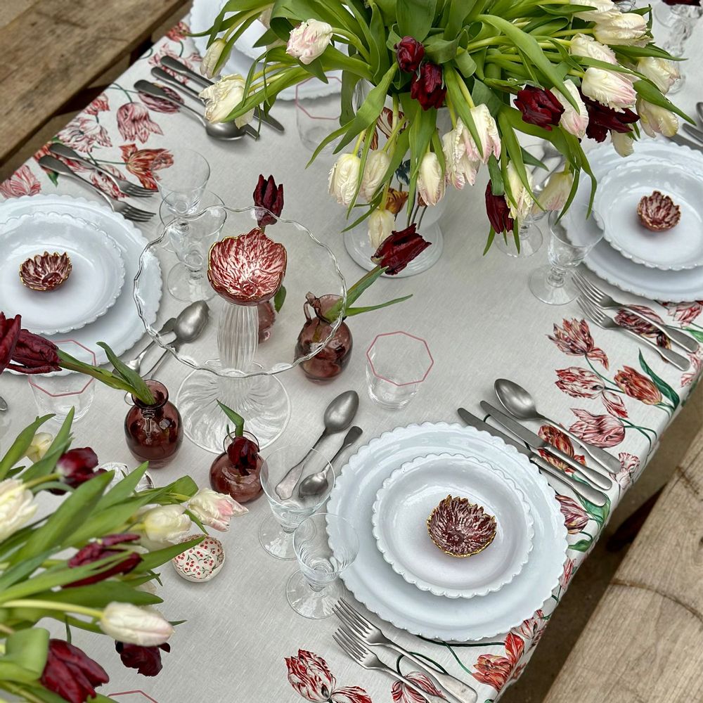 Linge de table textile - Nappes et serviettes en lin TULIP - SUMMERILL AND BISHOP