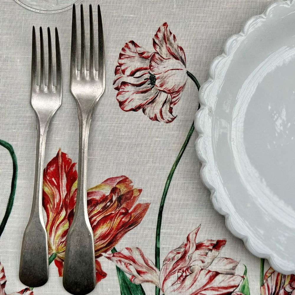 Linge de table textile - Nappes et serviettes en lin TULIP - SUMMERILL AND BISHOP