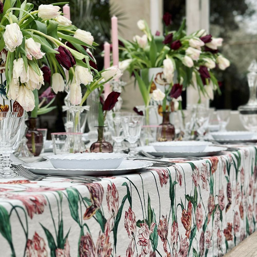 Linge de table textile - Nappes et serviettes en lin TULIP - SUMMERILL AND BISHOP