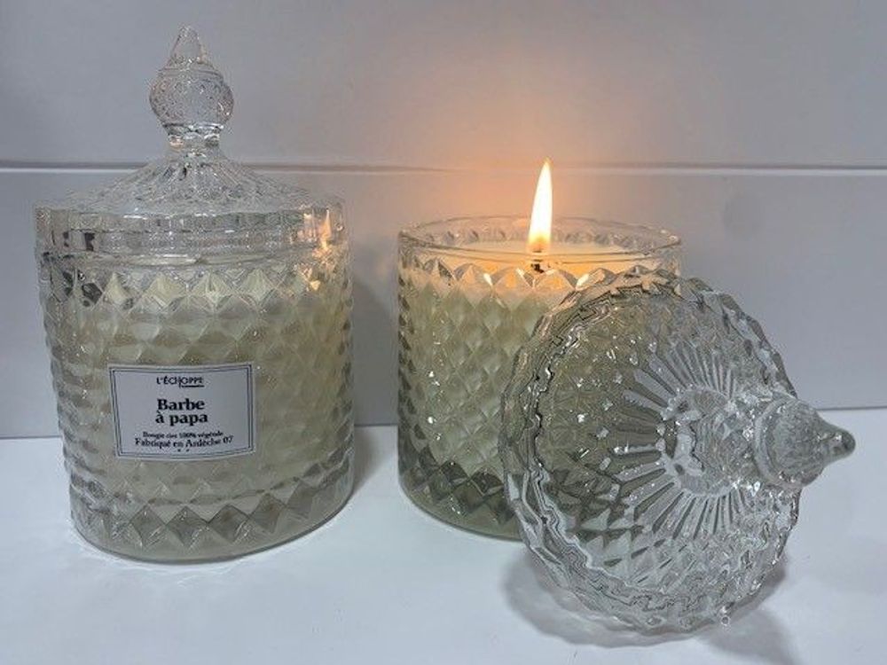 Bougies - BOUGIES BONBONNIERE CRISTAL PETIT ET GRAND MODELE - L'ECHOPPE BUISSONNIERE